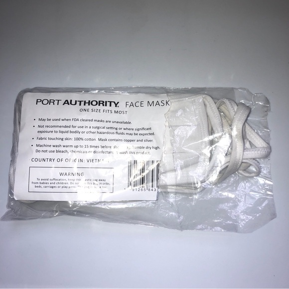 Port Authority White Face Masks - Picture 1 of 2